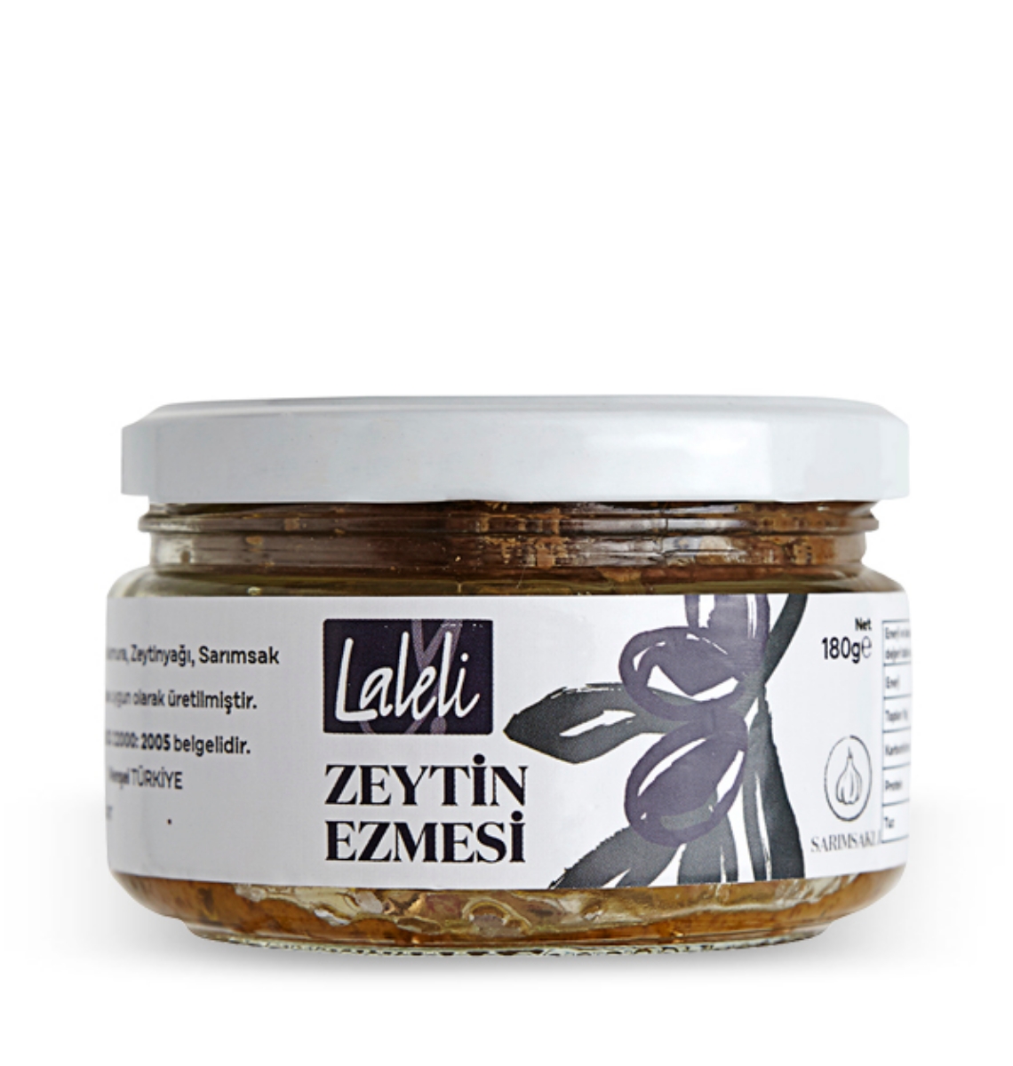 Yeşil Zeytin Ezmesi Sarımsaklı 180gr  resmi